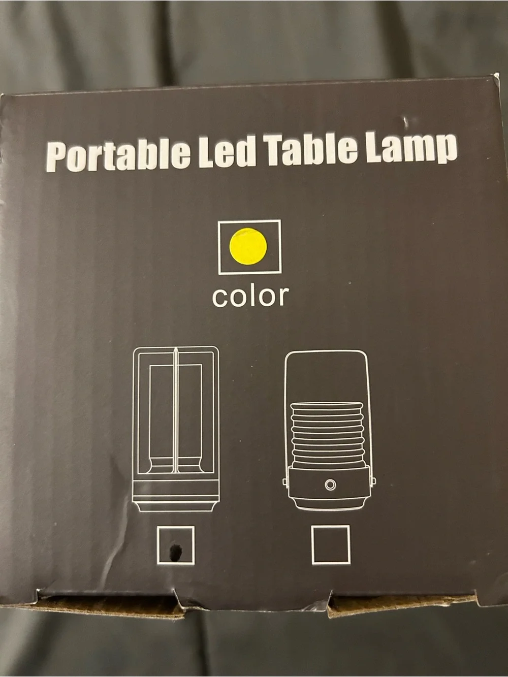 Rechargeable Brushed Gold Glass Lantern Accent Lamp - Home Accents